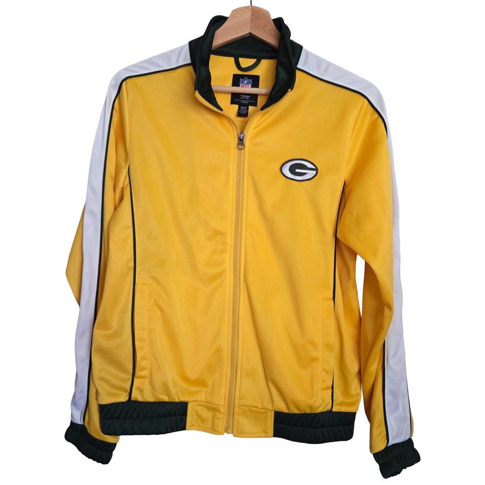 NFL Green Bay Packers | Front Zip Embroidered Patch Logo Track Jacket